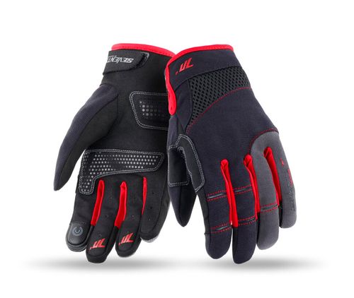 GUANTE SD-C48 VERAN URBAN HOM NGR/ROJ